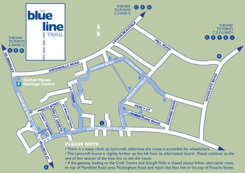 Blue Line Trail Map