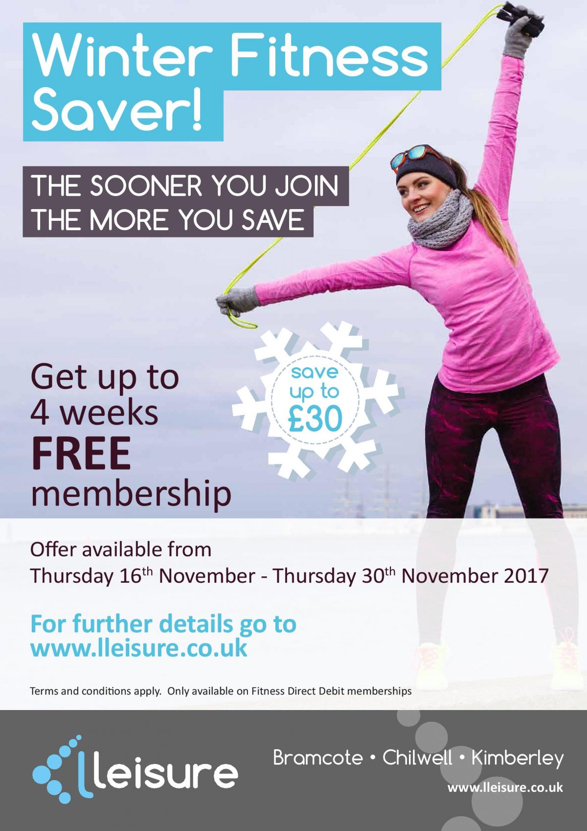 Winter Fitness Saver: The Sooner You Join the More You Save!