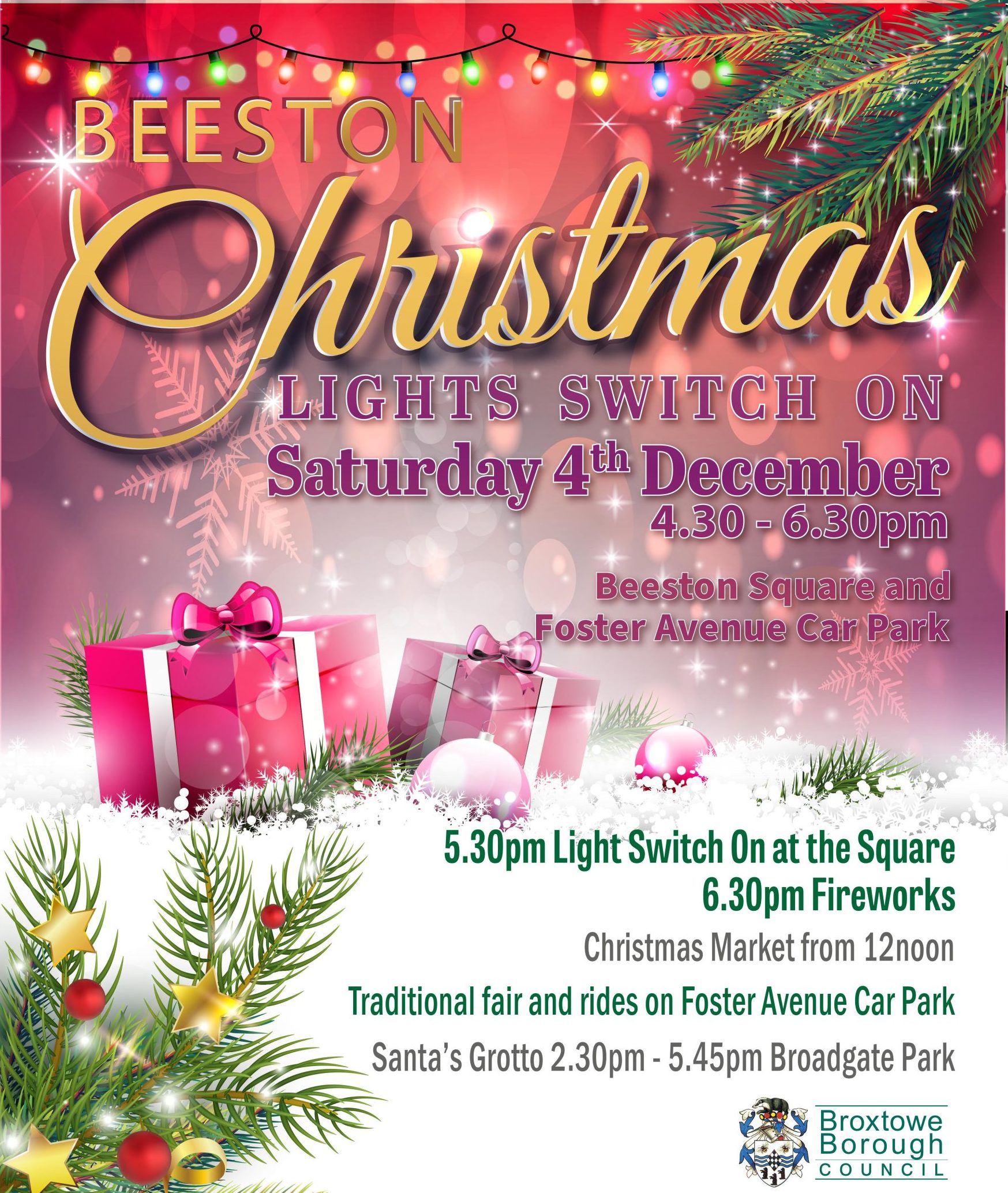 Beeston Christmas Light Switch On lleisure